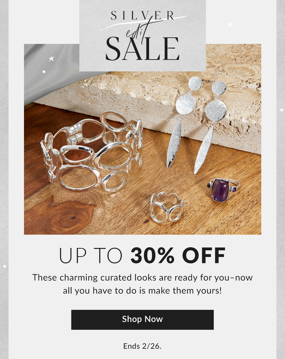 Silver Edit Sale: Up to 30% off