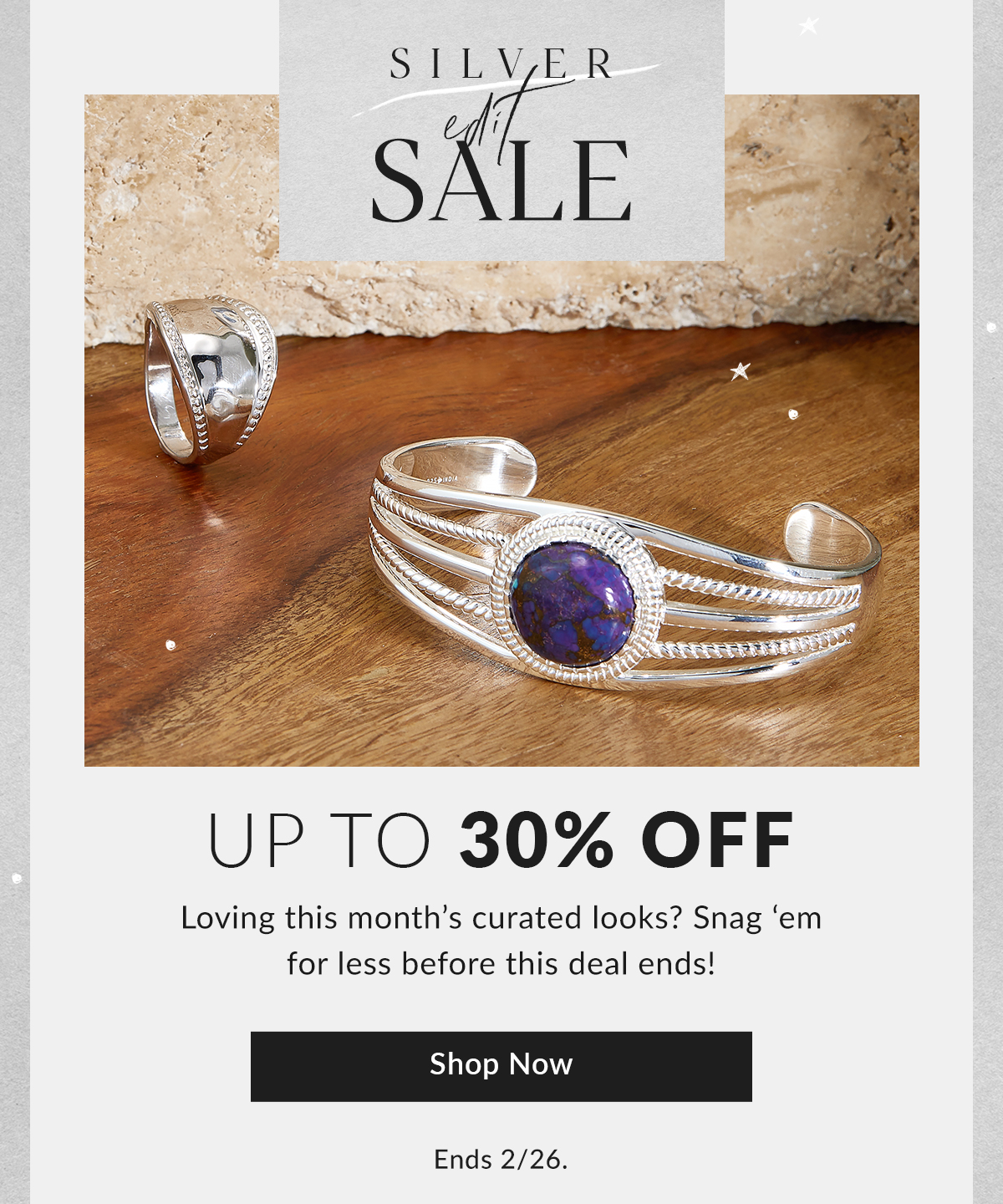 Silver Edit Sale: Up to 30% off