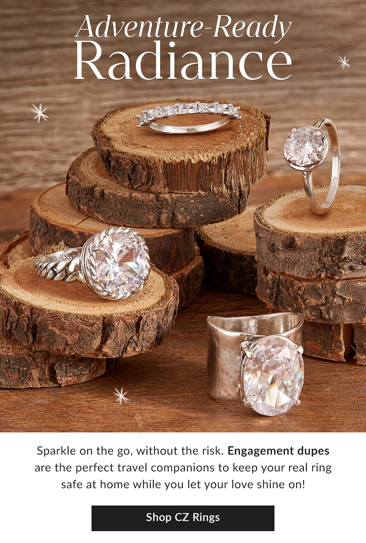 Adventure-Ready Radiance: Shop CZ Rings