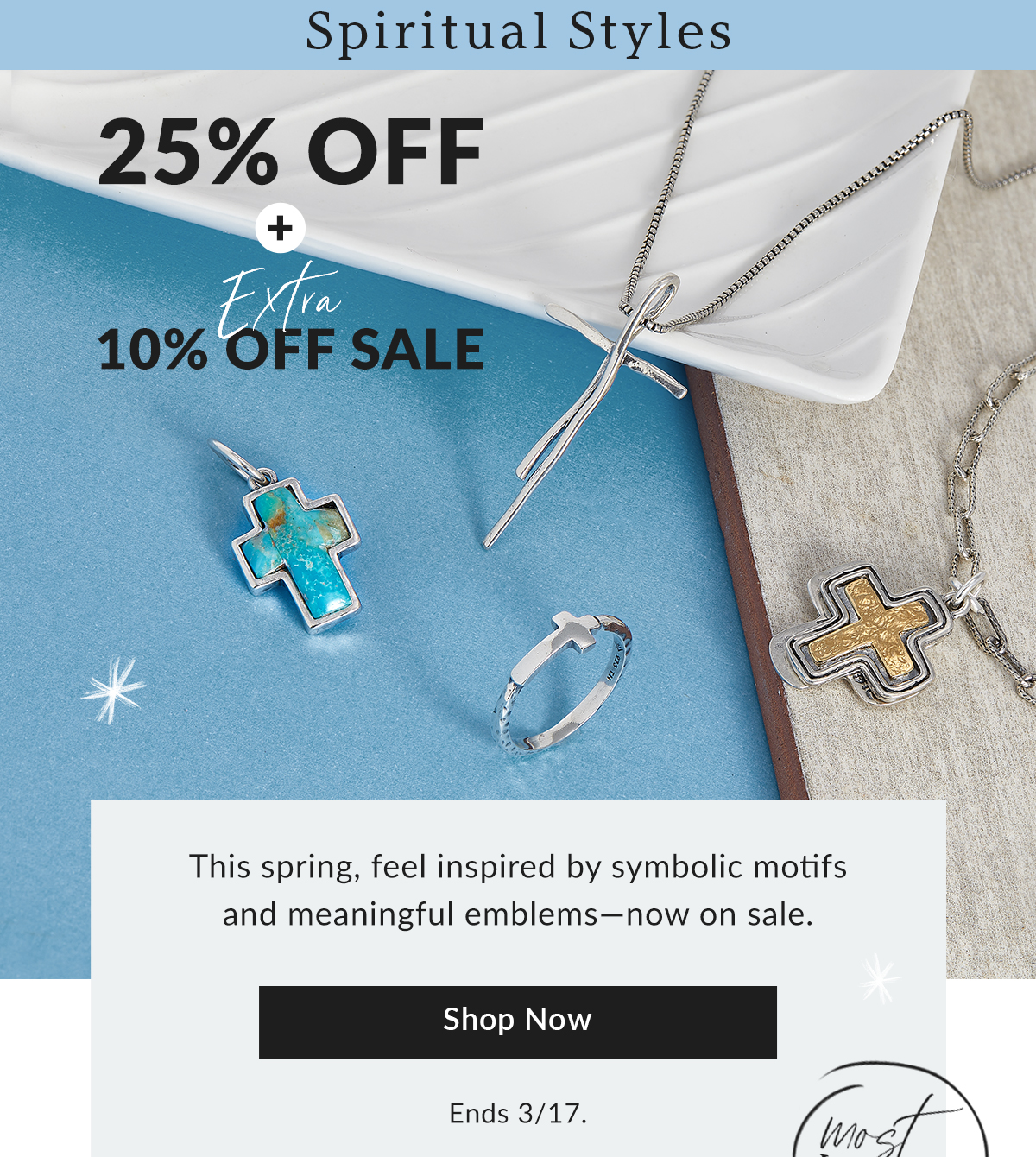 25% Off Spiritual Styles