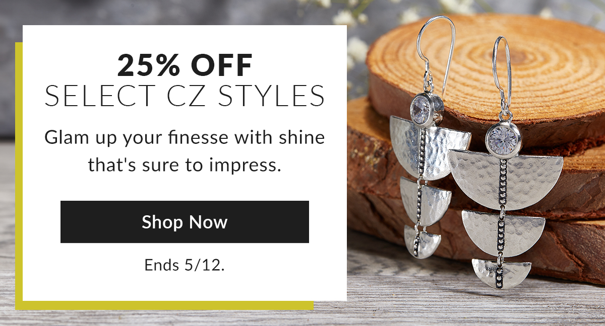 25% Off Select CZ Styles