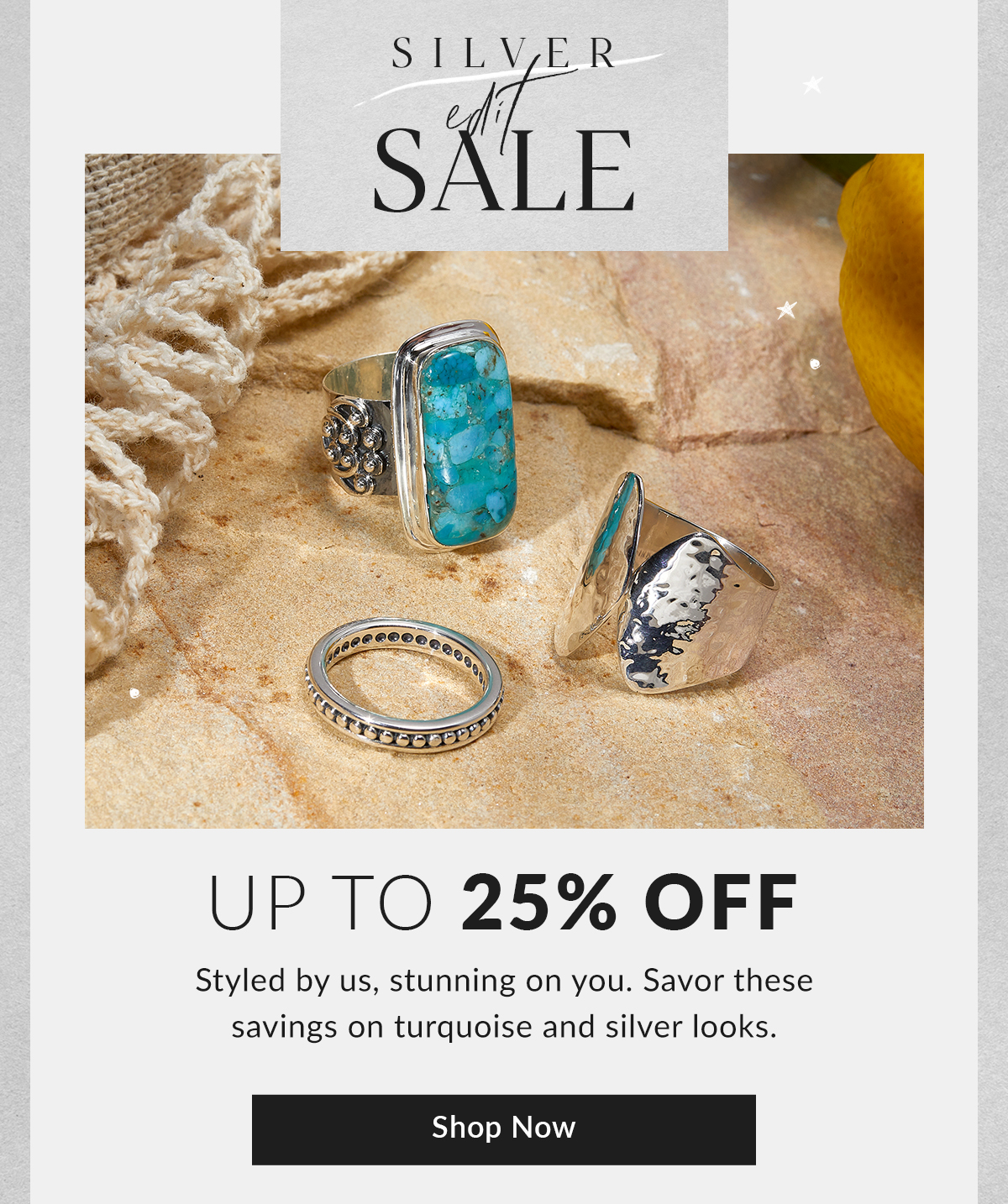 Shop this Month's Silver Edit on SALE