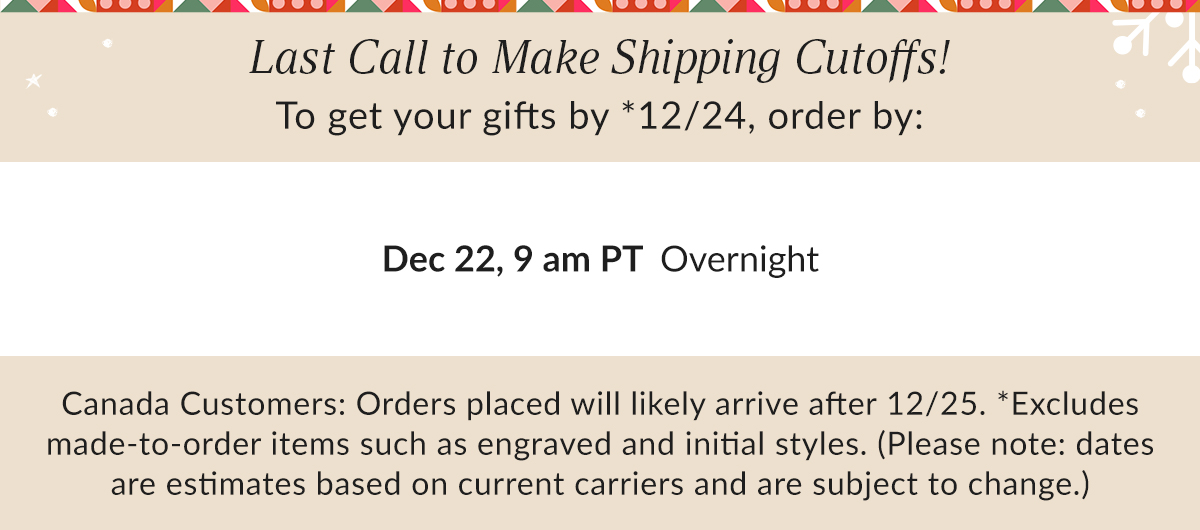 Get Your Gifts On Time