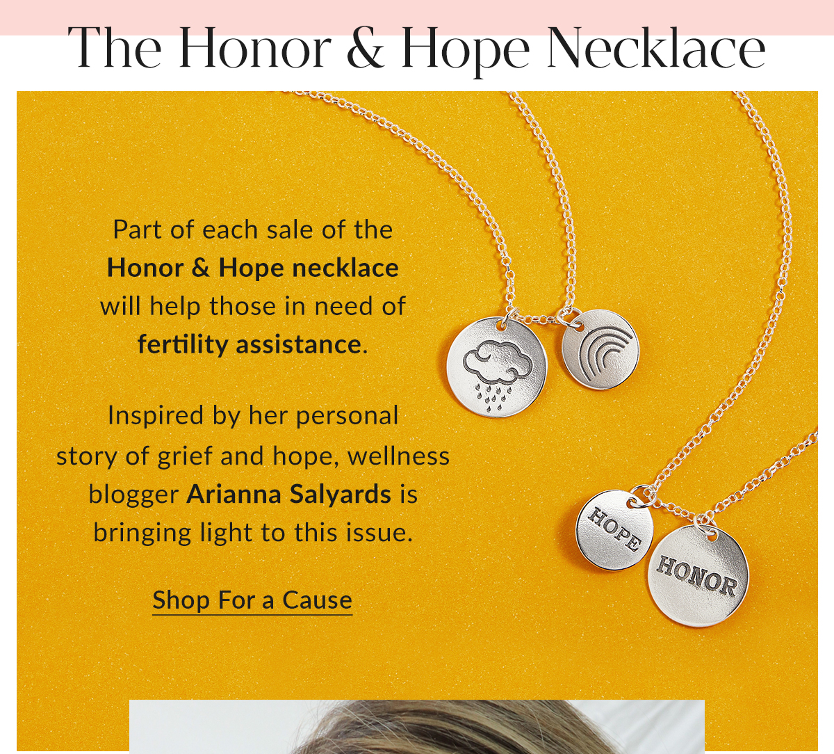 Support Infertility Awareness with the Honor and Hope Necklace