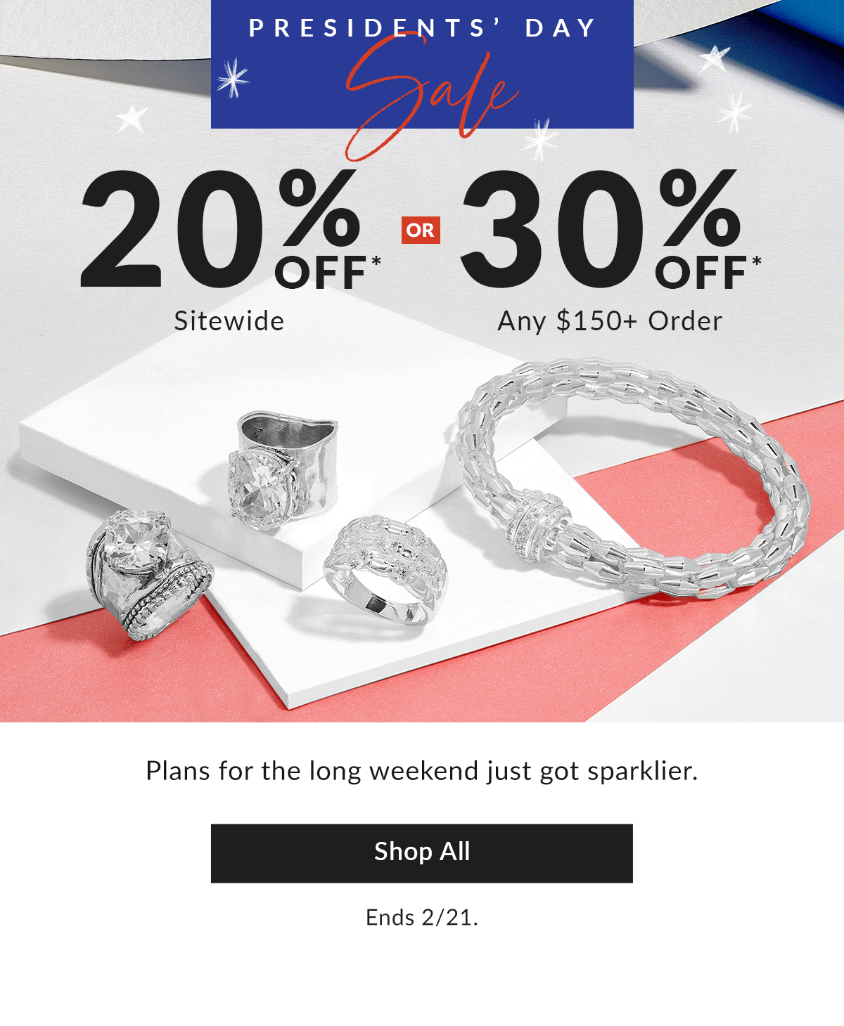 Presidents' Day Sale