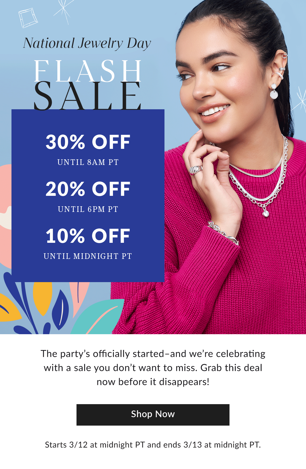 Shop National Jewelry Day Flash Sale