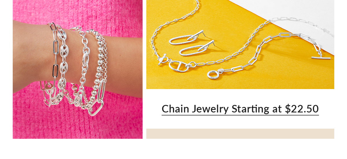 Shop Chain Jewelry starting at $22.50