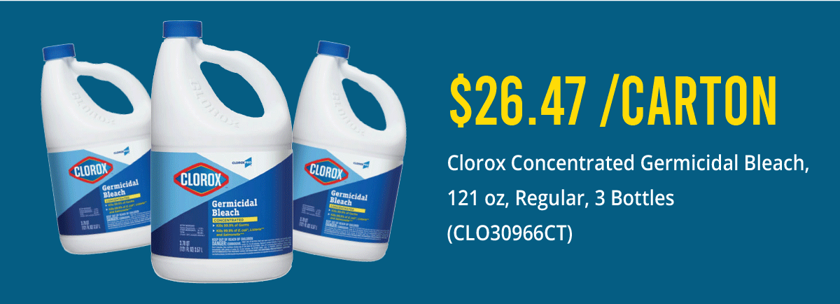 Clorox® Concentrated Germicidal Bleach, Regular