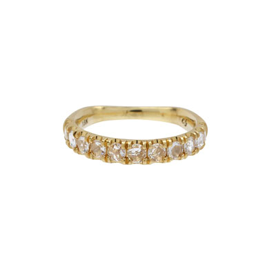 Elizabeth Street Rose Cut Diamond Euro Band