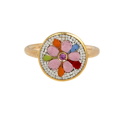 Le Sibille Micromosaic Baby Ring