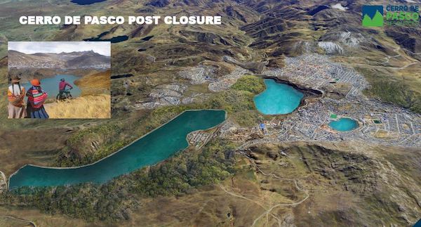 Image of the Cerro de Pasco Mine post closure