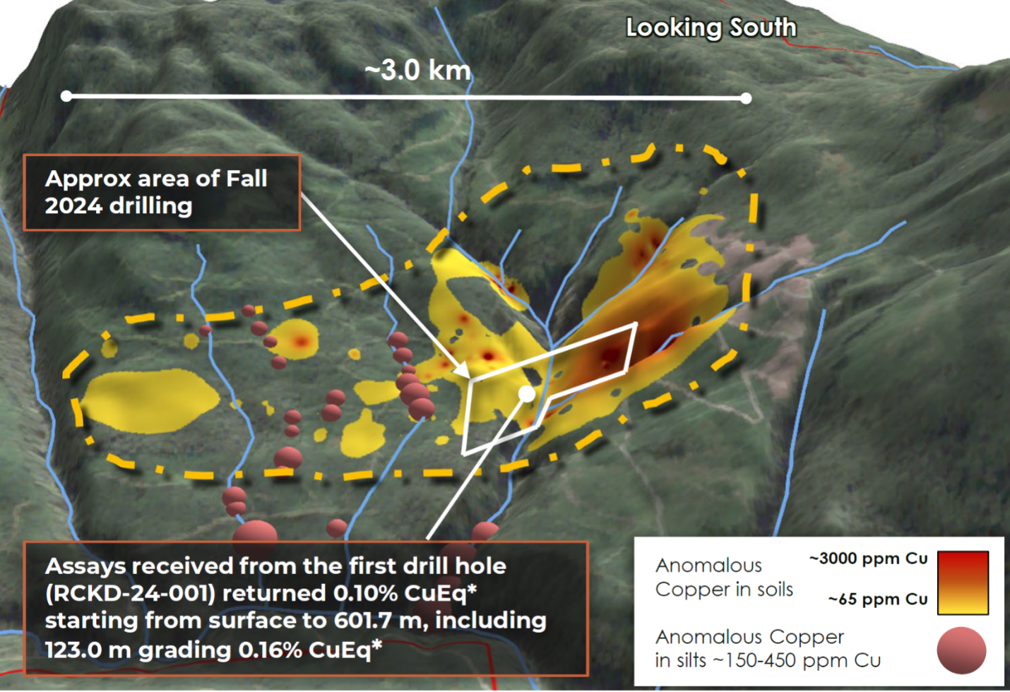 Map of Red Canyon’s Kendal project in British Columbia