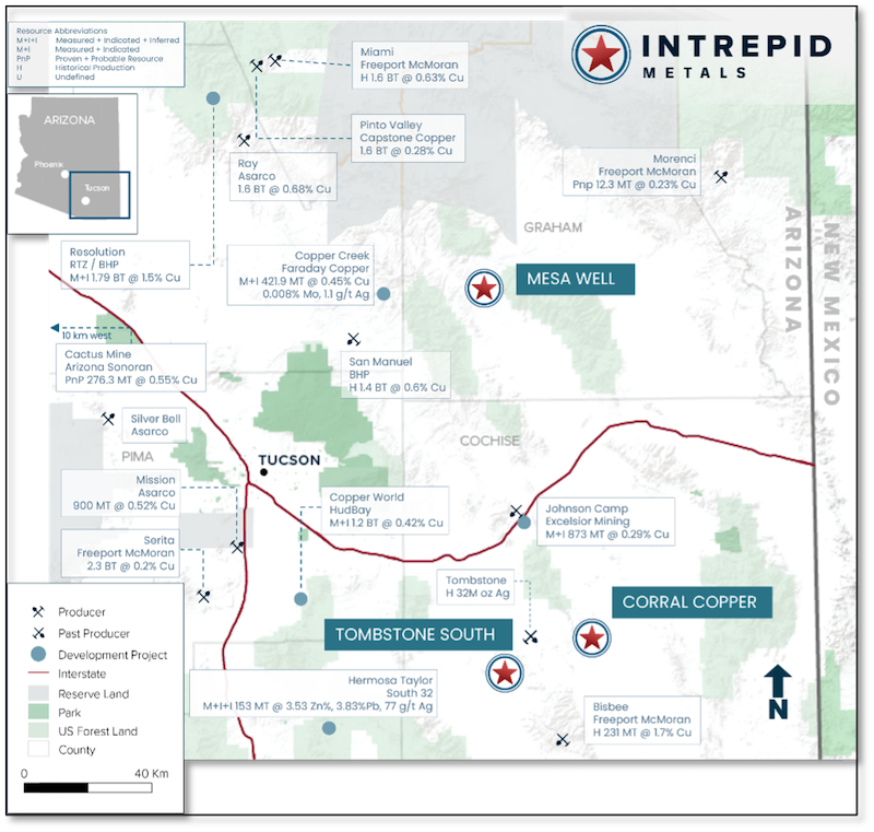 Intrepid Metals map