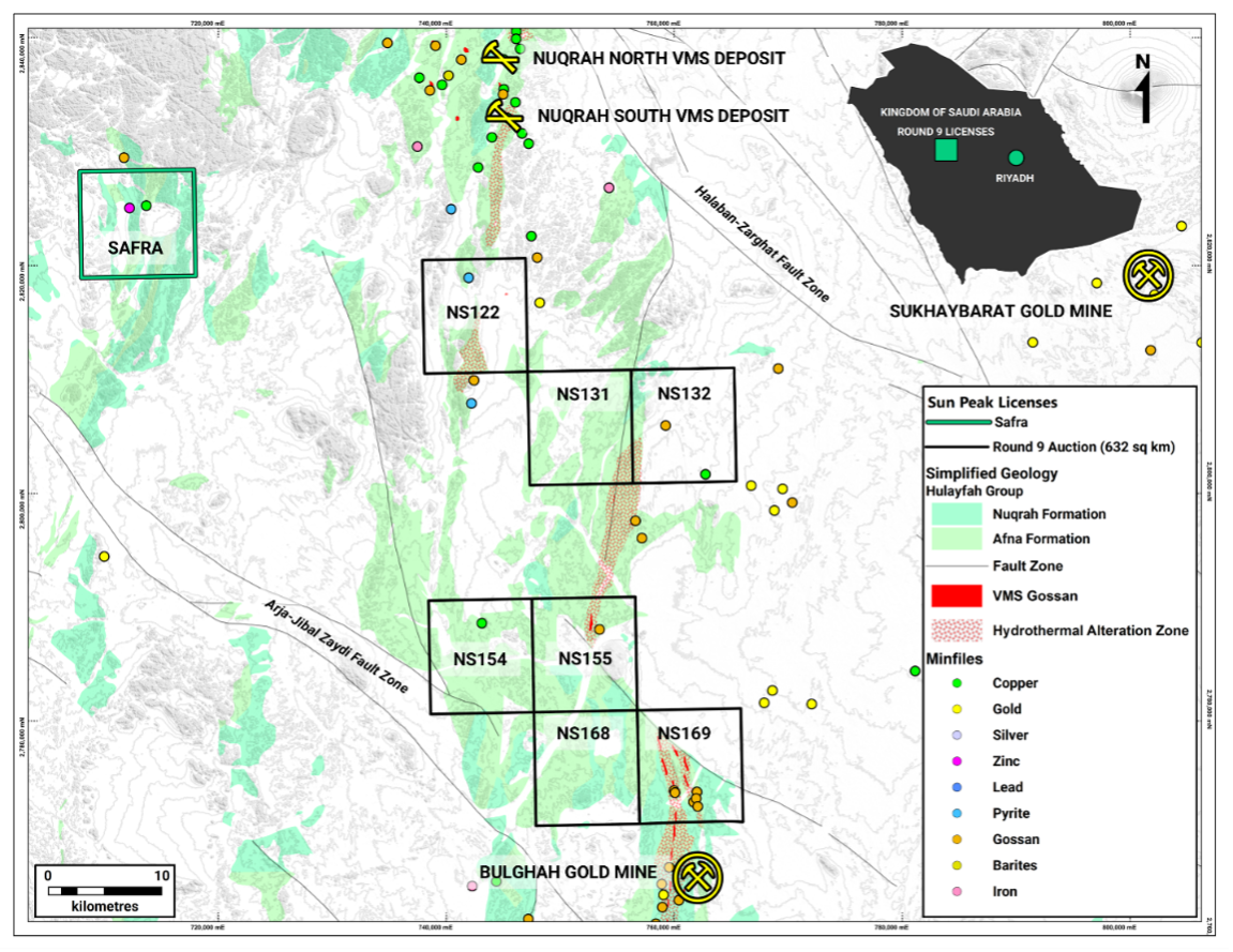Seven Licenses Awarded to Sun Peak in Saudi Arabia’s Round 9 Auction, March 31, 2026