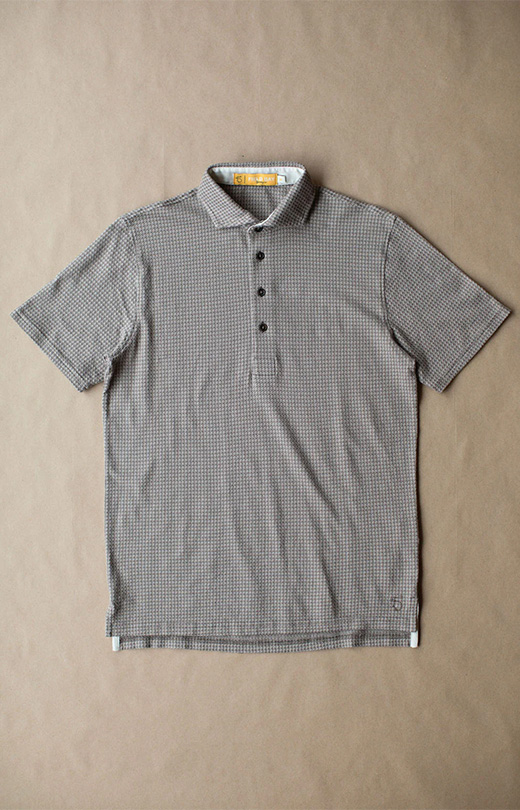 Field Day John 4 Button Shirt in Walnut Tonal