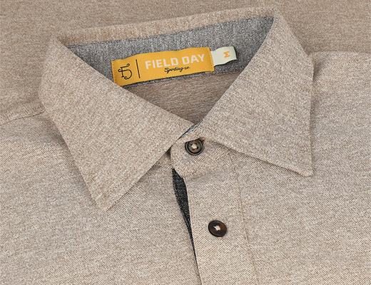 Field Day Ford 5 Button Shirt in Walnut / Heather