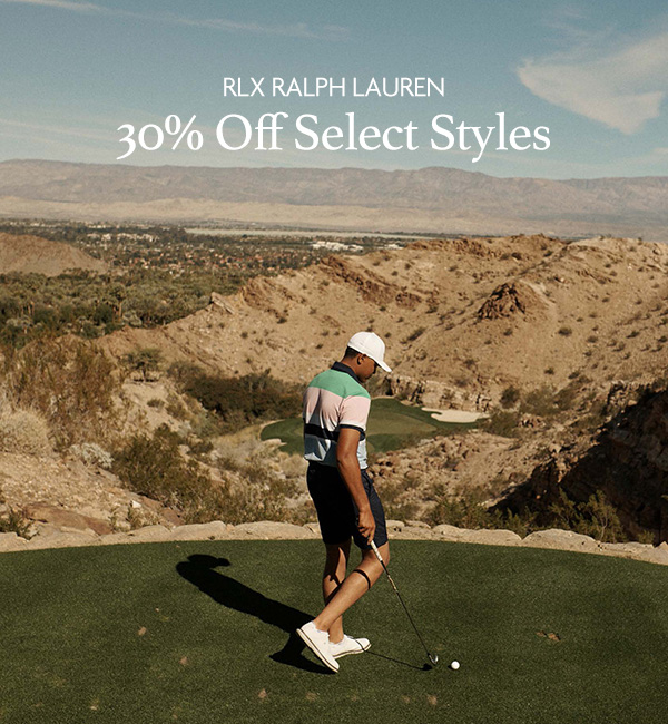 30% off Select RLX Ralph Lauren