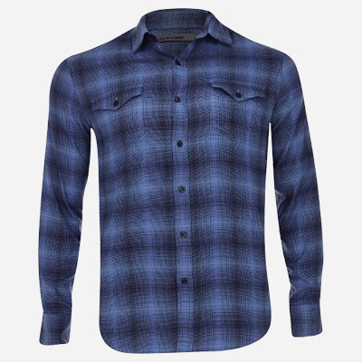 Italian Shadow Plaid Shirt