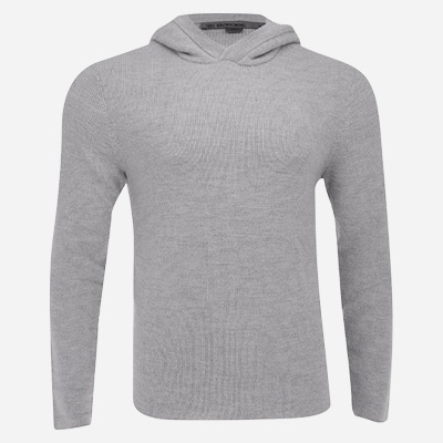 G/FORE Waffle Stitch Merino Wool Hooded Sweater