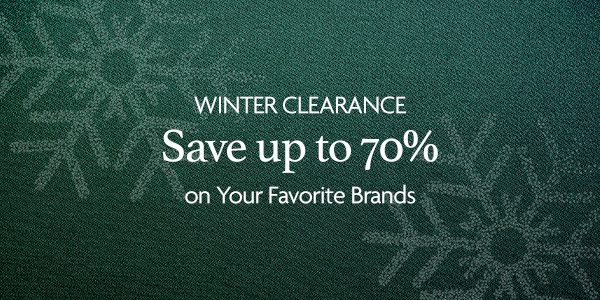 Winter Clearance | Save up to 70%