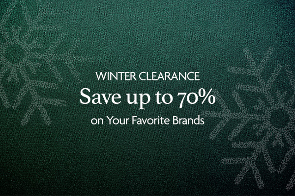 Winter Clearance | Save up to 70%