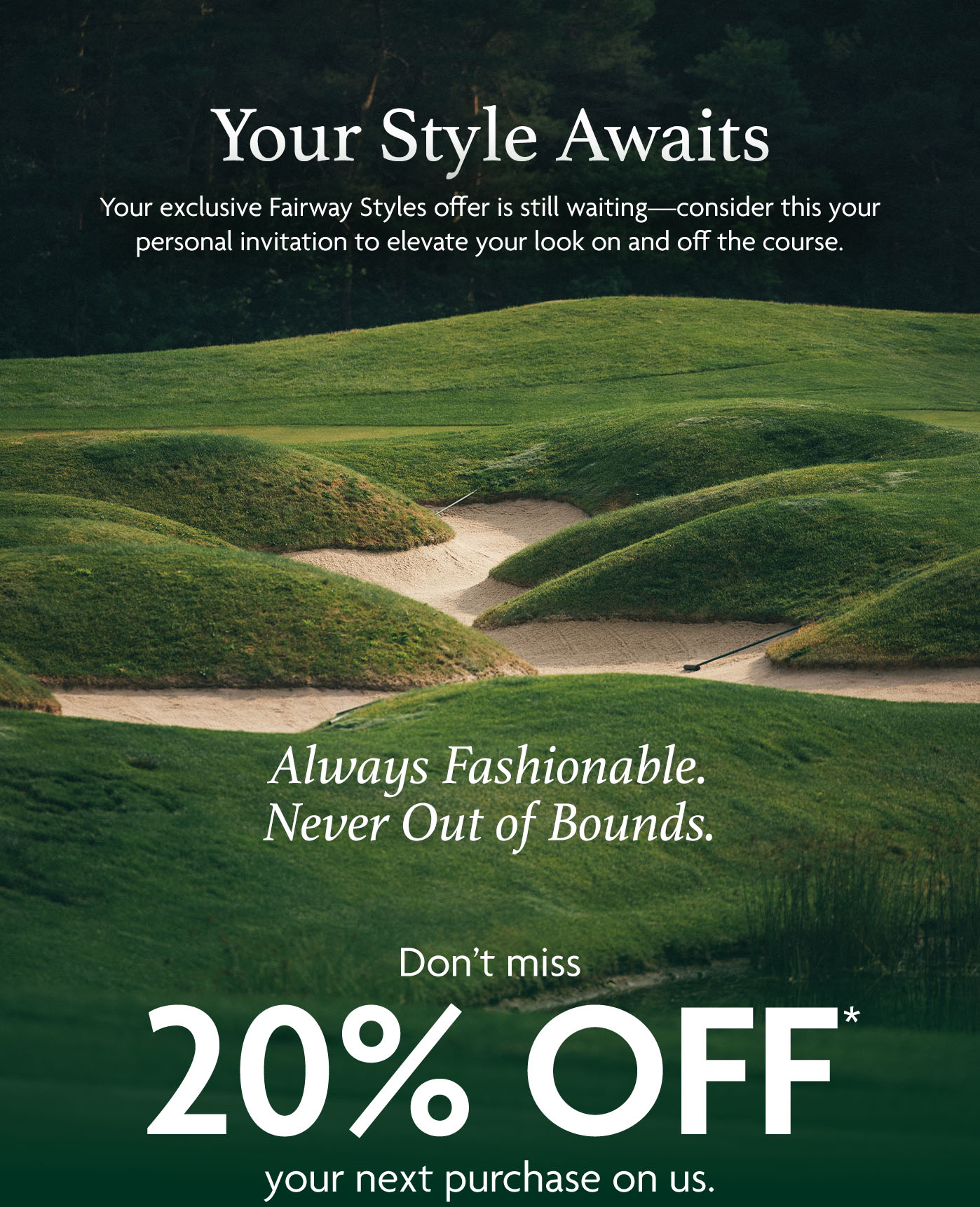 Don't forget to use your exclusive offer