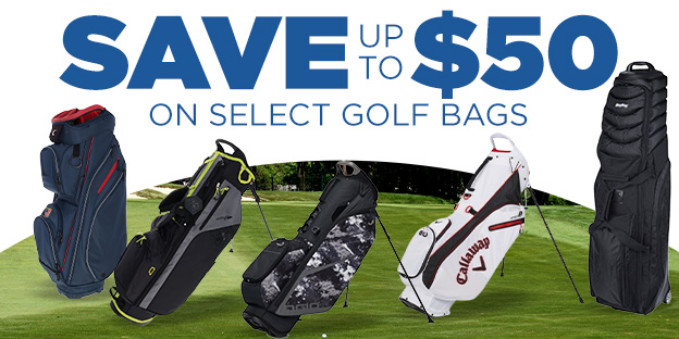 Save up to $50 on Select Golf Bags