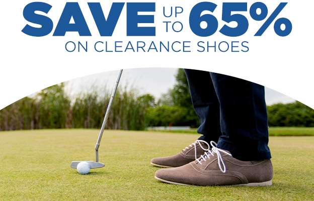 Save up to 65% on Select Clearance Shoes