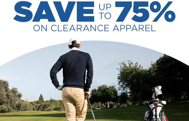 Save up to 75% on Select Clearance Apparel