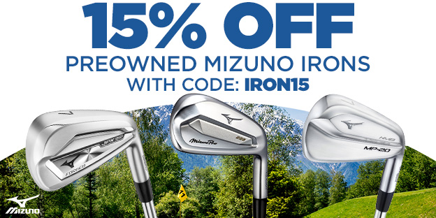 15% Off PreOwned Mizuno Irons with code: IRON15