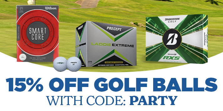 15% Off Golf Balls with code: PARTY
