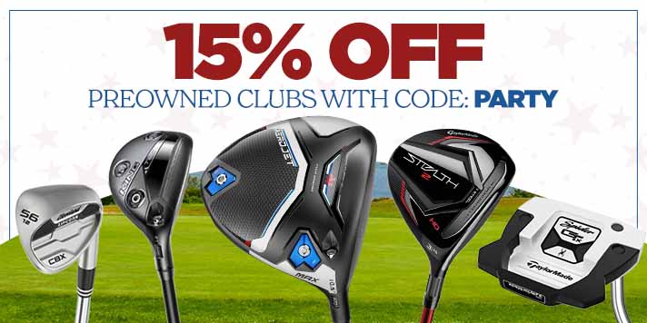 15% off Select Preowned Clubs