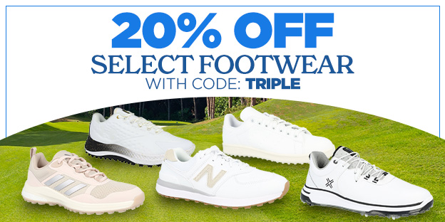 20% off select footwear with code: TRIPLE