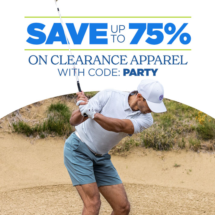 Save up to 75% on Hundreds of Clearance Apparel with code: PARTY