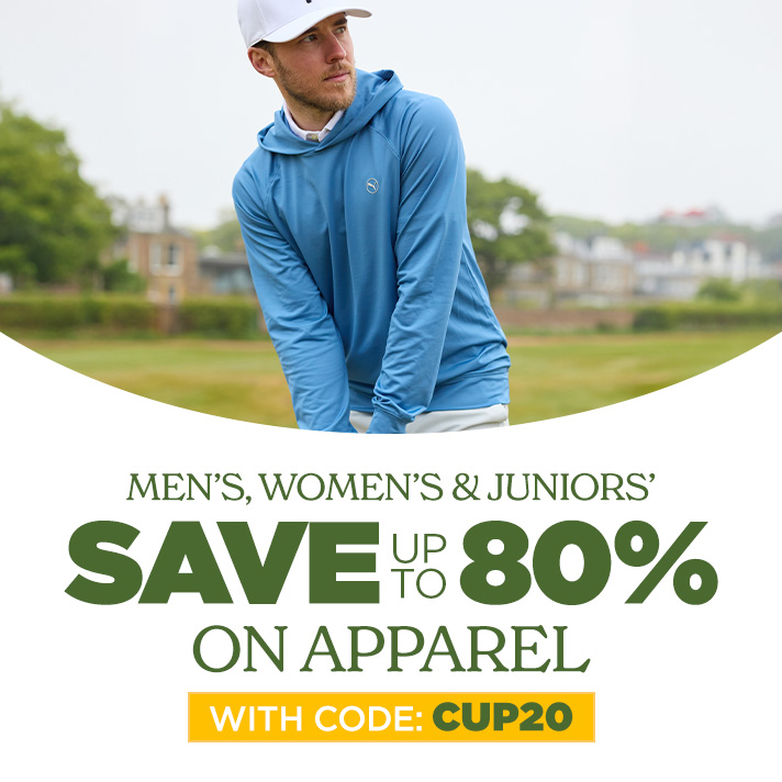 Save Up To 80% on Men's Women's and Juniors' Apparel with Code CUP20