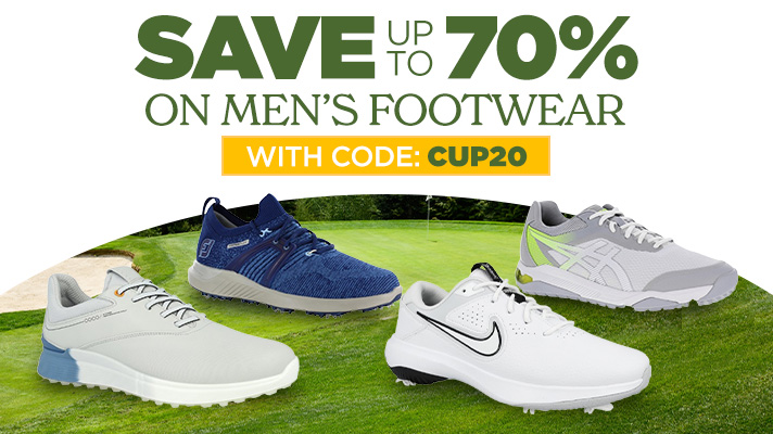 Save up to 70% on Men's Footwear with Code: CUP20