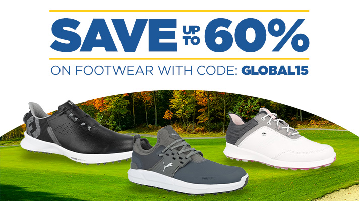 Save up to 60% on Footwear with code: GLOBAL15