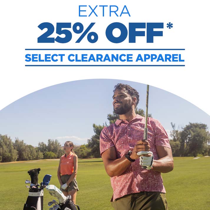 Extra 25% Off Select Clearance Apparel