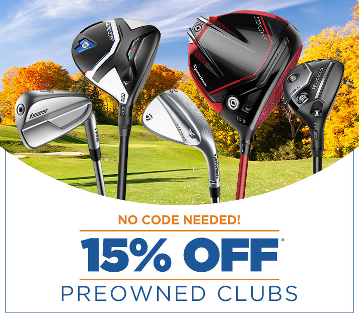 15% Off All Preowned Clubs - No Code Needed