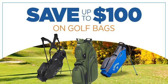 Save up to $100 on Golf Bags