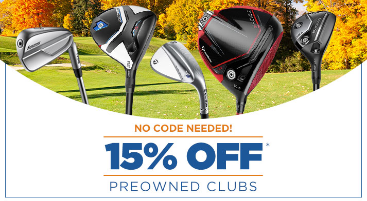 15% Off All Preowned Clubs - No Code Needed