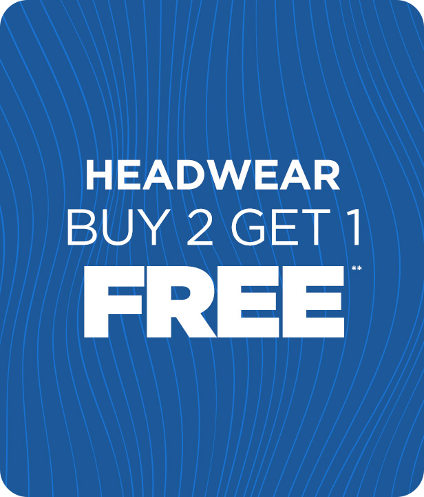 Buy 2 Get 1 Free on Headwear