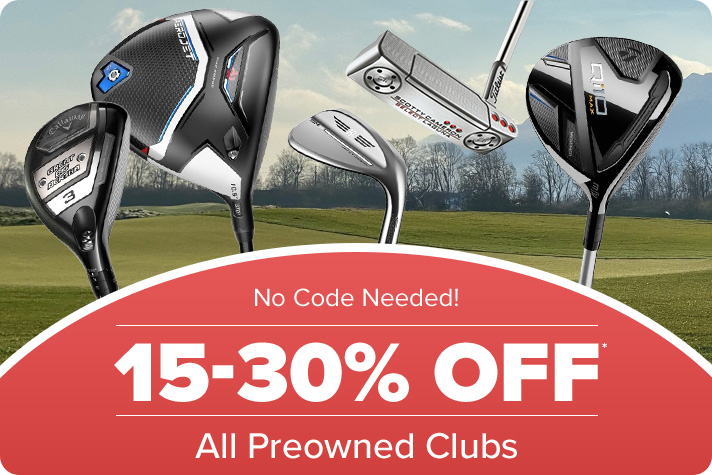 15-35% off All Preowned Clubs