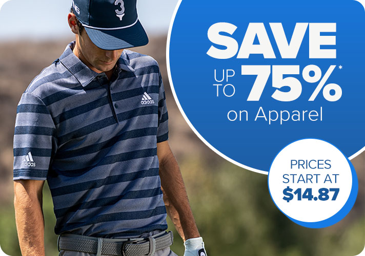 Save up to 75% on Apparel