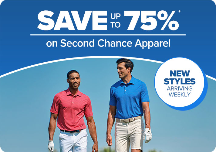 Save up to 75% on Second Chance Apparel