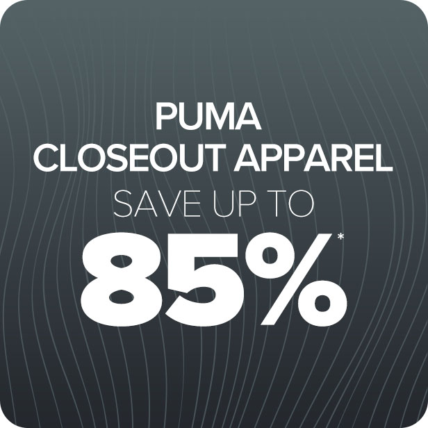 Save up to 85% on Puma Closeout Apparel