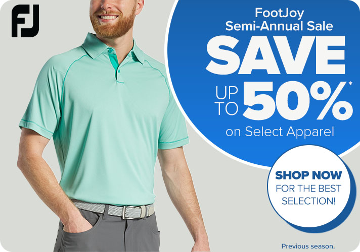 Save up to 50% on Select Apparel