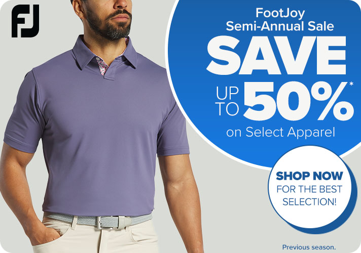 Save up to 50% on Select Apparel