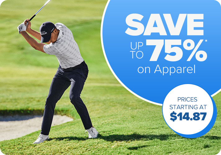 Save up to 75% on Apparel