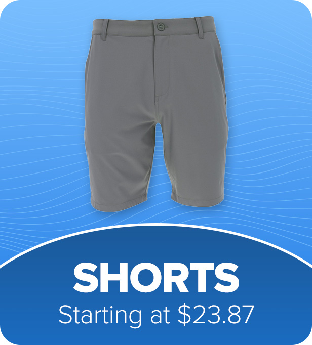 Shorts starting at $23.87